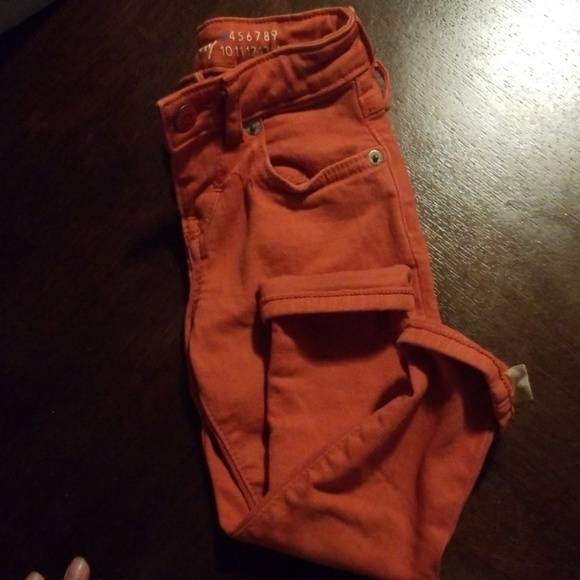 Gymboree red cropped skinny jeans - Picture 6 of 8